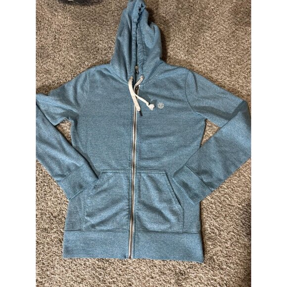Element Hoodie Sweatshirt Womens Medium Blue Heather Full Zip Drawstring Skate - Picture 1 of 7